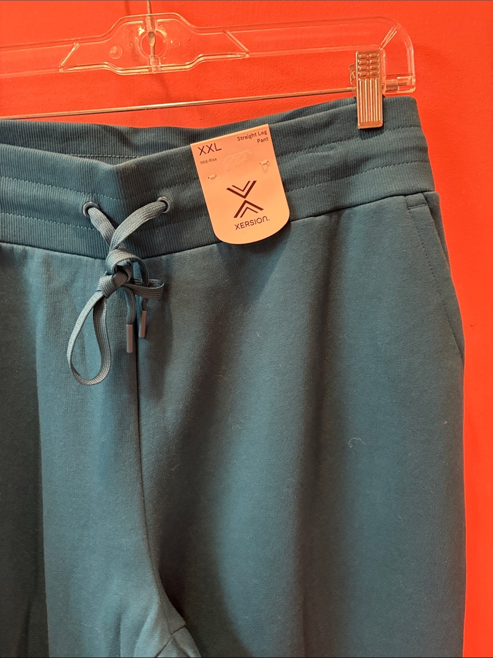 Xersion Teal Blue Straight-Leg Joggers. XXL